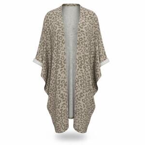 Jodifl Leopard Print Open Front Cardigan Duster – Women’s M/L